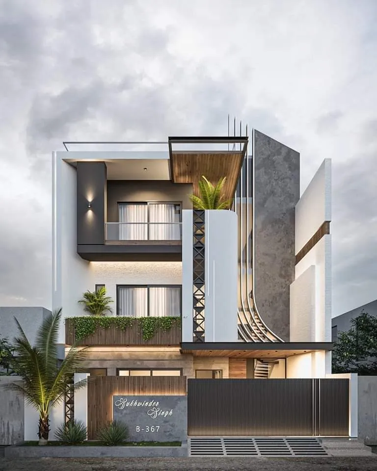 Modern exterior elevation 02