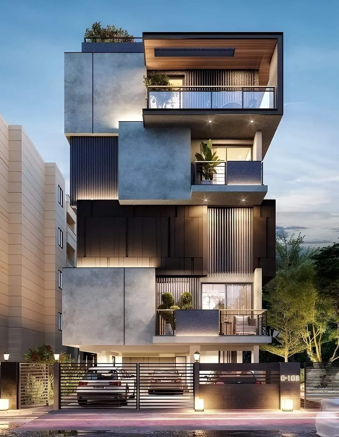 Modern exterior elevation 04