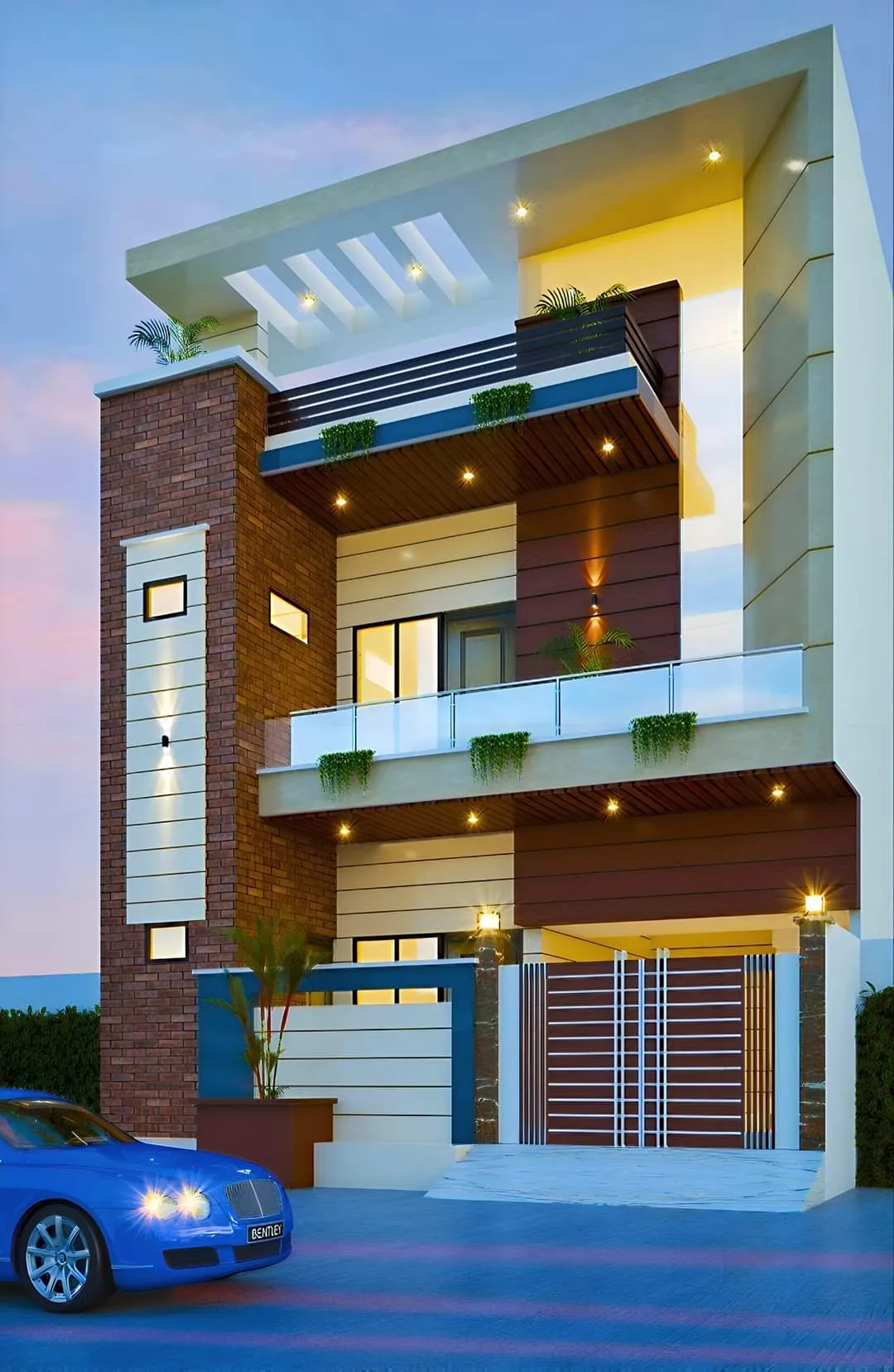 Modern exterior elevation 11