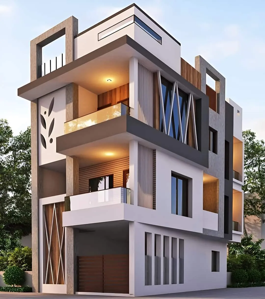 Modern exterior elevation 13