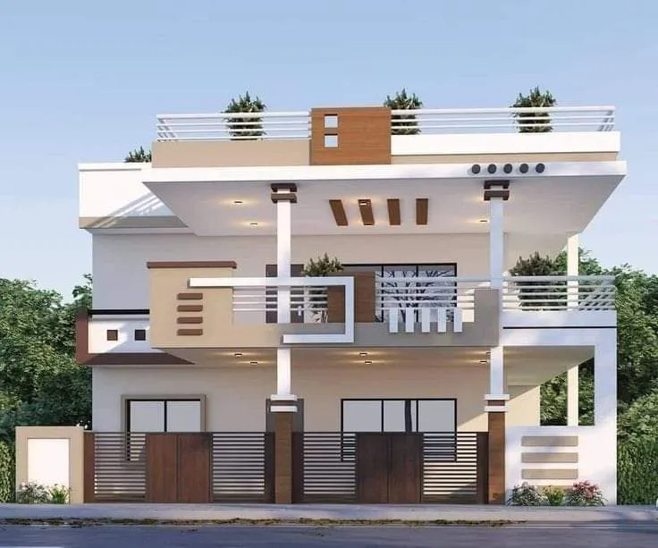 Modern exterior elevation 16