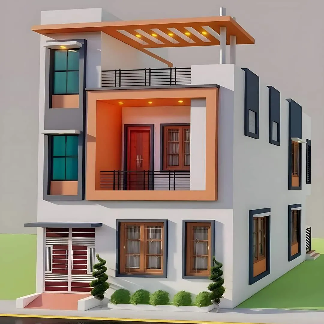 Modern exterior elevation 17