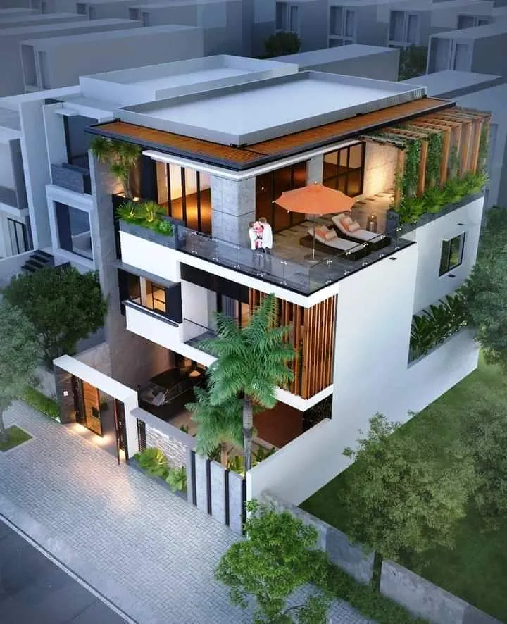 Modern exterior elevation 19