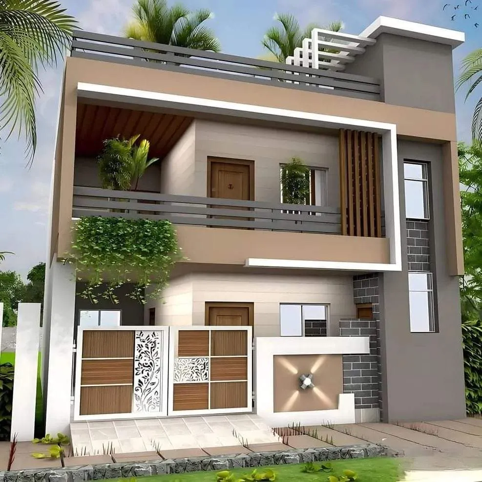 Modern exterior elevation 29