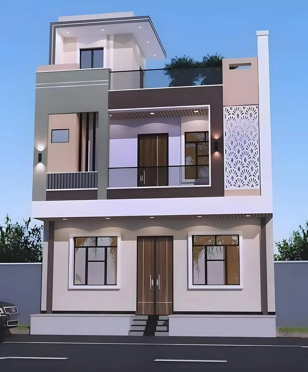 Modern exterior elevation 34