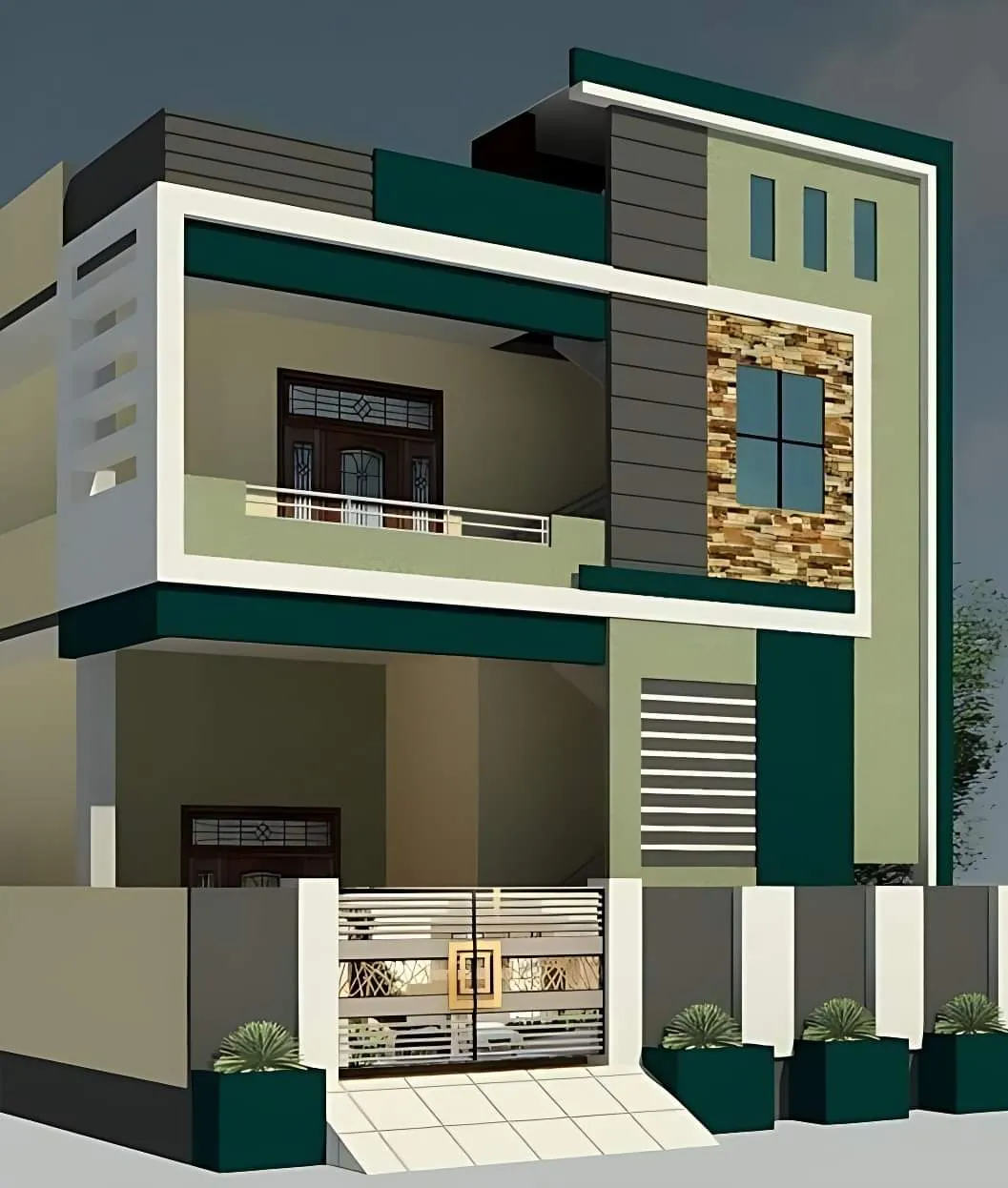 Modern exterior elevation 37